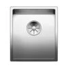 BLANCO Unterbauspüle CLARON 340-U Edelstahl | InFino Ablauf -Geschirr blanco unterbauspuele claron 340 u edelstahl infino ablauf