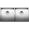 BLANCO Unterbauspüle CLARON 400/400-U Edelstahl | InFino Ablauf -Geschirr blanco unterbauspuele claron 400 400 u edelstahl infino ablauf