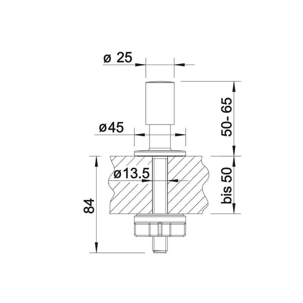 BLANCO Zugknopf Rund, Für Ablauffernbedienung 5 BLANCO Zugknopf Rund, Für Ablauffernbedienung – Bild 3