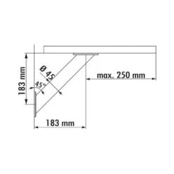 Capitello 3, Konsole, H 183 Mm, Rohr-Ø 45 Mm -Geschirr capitello 3 konsole h 183 mm rohr r 45 mm3