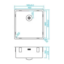 Caressi Einbauspüle CAPPR10 CAPP46D46R10 50 X 50 Cm Edelstahl 6 Caressi Einbauspüle CAPPR10 CAPP46D46R10 50 X 50 Cm Edelstahl -Geschirr caressi einbauspuele cappr10 capp46d46r10 50 x 50 cm edelstahl2