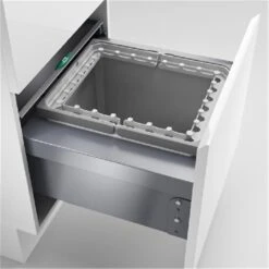 Naber Cox® Base 360 R/500-1, Abfallsammler Für Frontauszüge, Hellgrau