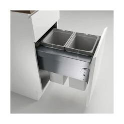 Naber Cox® Base 460 S/400-2, Abfallsammler Für Frontauszüge, Hellgrau