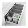 Naber Cox® Box 235 S/1000-5 Bio, Abfallsammler Für Vorhandene Auszüge, Hellgrau -Geschirr coxz box 235 s 1000 5 bio abfallsammler fuer vorhandene auszuege hellgrau