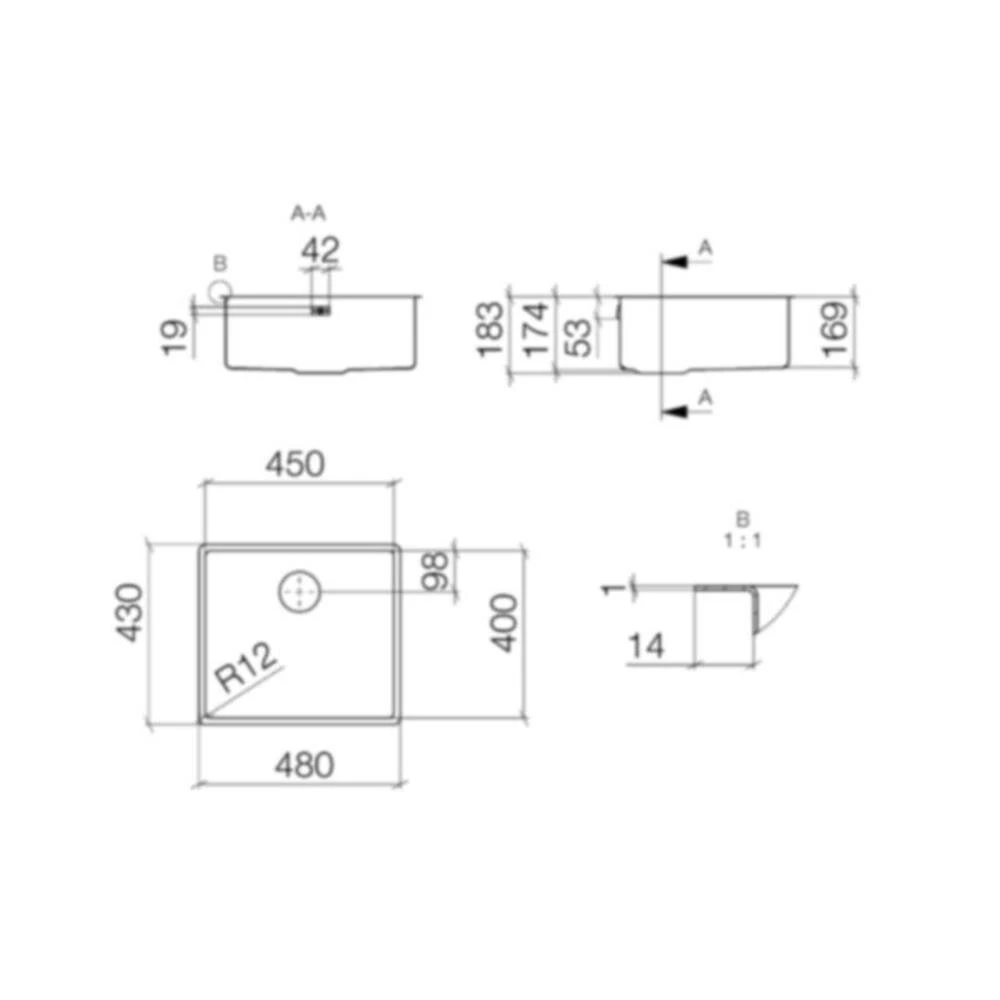 Dornbracht Unterbaubecken Küchenbecken Aus Edelstahl Poliert (45x40 Cm) 4 Dornbracht Unterbaubecken Küchenbecken Aus Edelstahl Poliert (45x40 Cm) – Bild 2