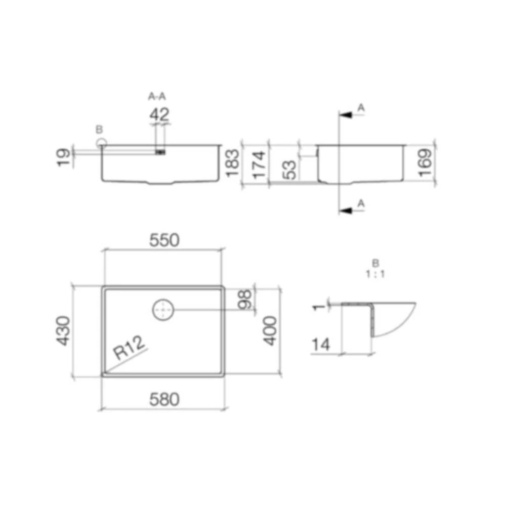 Dornbracht Unterbaubecken Küchenbecken Aus Edelstahl Poliert (55x40 Cm) 4 Dornbracht Unterbaubecken Küchenbecken Aus Edelstahl Poliert (55x40 Cm) – Bild 2