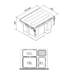 Franke Einbau-Abfallsammler Sorter Garbo 60-3 7 Franke Einbau-Abfallsammler Sorter Garbo 60-3 -Geschirr franke einbau abfallsammler sorter garbo 60 33