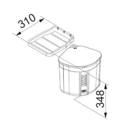 Franke Einbau-Abfallsammler Sorter Mini -Geschirr franke einbau abfallsammler sorter mini3