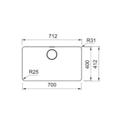 Franke Einbaubecken Mythos MYX 210-70 Edelstahl Gebürstet -Geschirr franke einbaubecken mythos myx 210 70 edelstahl gebuerstet4