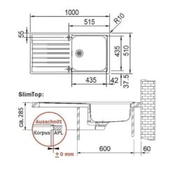 Franke Einbauspüle Argos AGX 211-100 Edelstahl, Druckknopfventil -Geschirr franke einbauspuele argos agx 211 100 edelstahl druckknopfventil4