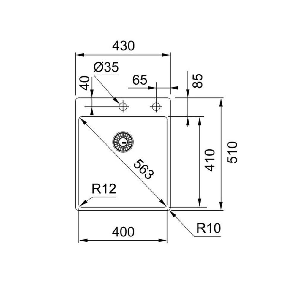 Franke Einbauspüle Box BXX 210-40 A Edelstahl 4 Franke Einbauspüle Box BXX 210-40 A Edelstahl – Bild 2