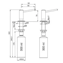 Franke Spülmittelspender Novita 7 Franke Spülmittelspender Novita -Geschirr franke spuelmittelspender novita3