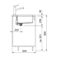 Franke Unterbaubecken Maris MRX 110-55 Edelstahl -Geschirr franke unterbaubecken maris mrx 110 55 edelstahl3