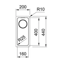 Franke Unterbaubecken Mythos MYX 110-16 Edelstahl Gebürstet -Geschirr franke unterbaubecken mythos myx 110 16 edelstahl gebuerstet3