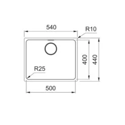 Franke Unterbaubecken Mythos MYX 110-50 Edelstahl Gebürstet -Geschirr franke unterbaubecken mythos myx 110 50 edelstahl gebuerstet3