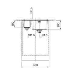 Franke Unterbaubecken Mythos MYX 160-34-16 Edelstahl -Geschirr franke unterbaubecken mythos myx 160 34 16 edelstahl gebuerstet4