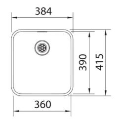 Franke Unterbauspüle Epos EOX 110-36 Edelstahl -Geschirr franke unterbauspuele epos eox 110 36 edelstahl3