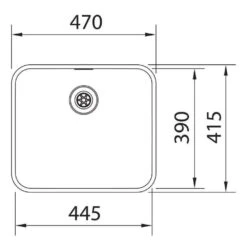Franke Unterbauspüle Epos EOX 110-45 Edelstahl -Geschirr franke unterbauspuele epos eox 110 45 edelstahl3