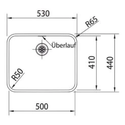 Franke Unterbauspüle Epos EOX 110-50 Edelstahl -Geschirr franke unterbauspuele epos eox 110 50 edelstahl3