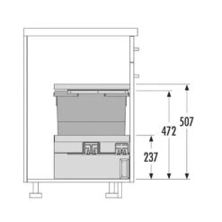 Geschirr -Geschirr hailo abfallsammler 3608311 cargo synchro 300 302