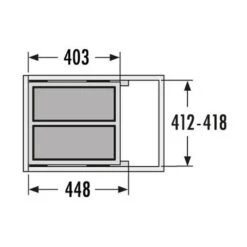Hailo Abfallsammler 3610471 Euro Cargo S 450 19/19 -Geschirr hailo abfallsammler 3610471 euro cargo s 450 19 195
