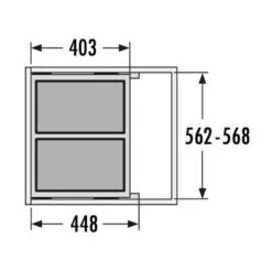 Hailo Abfallsammler 3610621 Euro Cargo S 600 30/30 -Geschirr hailo abfallsammler 3610621 euro cargo s 600 30 305