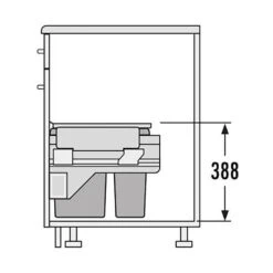 Hailo Abfallsammler 3610871 Cargo 300 15 Und 10 L. Dunkelgrau -Geschirr hailo abfallsammler 3610871 cargo 300 15 und 10 l dunkelgrau3