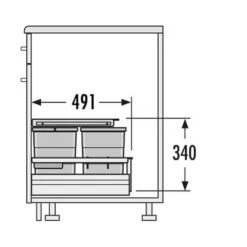 Hailo Abfallsammler 3620511 Separato K 500 18/8/8/D -Geschirr hailo abfallsammler 3620511 separato k 500 18 8 8 d3