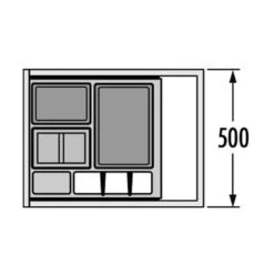 Hailo Abfallsammler 3620511 Separato K 500 18/8/8/D -Geschirr hailo abfallsammler 3620511 separato k 500 18 8 8 d4