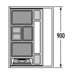 Hailo Abfallsammler 3620901 Separato K 900 18/18/8/8/D/KS Metallsystemdeckel -Geschirr hailo abfallsammler 3620901 separato k 900 18 18 8 8 d ks metallsystemdeckel3