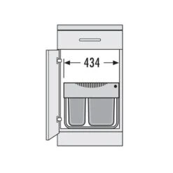 Hailo Abfallsammler 3644701 Raumspar Tandem S 18/12 -Geschirr hailo abfallsammler 3644701 raumspar tandem s 18 123