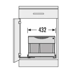 Hailo Abfallsammler 3644821 Raumspar Tandem S Plus 18/12 -Geschirr hailo abfallsammler 3644821 raumspar tandem s plus 18 124