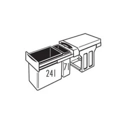 Hailo Abfallsammler 3666111 Tandem 24/7 Dunkelgrau -Geschirr hailo abfallsammler 3666111 tandem 24 7 dunkelgrau4