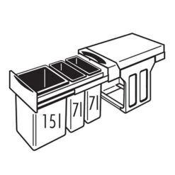 Hailo Abfallsammler 3666191 Terzett 15/7/7 Dunkelgrau 9 Hailo Abfallsammler 3666191 Terzett 15/7/7 Dunkelgrau -Geschirr hailo abfallsammler 3666191 terzett 15 7 7 dunkelgrau3