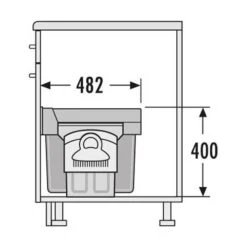 Hailo Abfallsammler 3666801 Tandem 15/15/KS Hellgrau -Geschirr hailo abfallsammler 3666801 tandem 15 15 ks hellgrau3