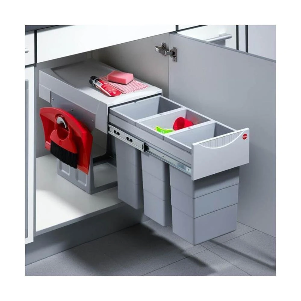 Hailo Abfallsammler 3666831 Terzett 10/10/10/KS Hellgrau 3 Hailo Abfallsammler 3666831 Terzett 10/10/10/KS Hellgrau