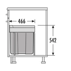 Geschirr -Geschirr hailo abfallsammler 3668421 easy cargo 422