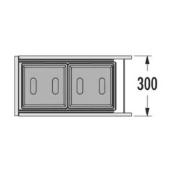 Hailo Abfallsammler 3669001 Tandem 15/15 Dunkelgrau -Geschirr hailo abfallsammler 3669001 tandem 15 15 dunkelgrau3