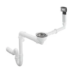 Hansgrohe D16-10 Manuelle Ab- Und Überlaufgarnitur Für Einzelbecken Für Hansgrohe Granitspülen