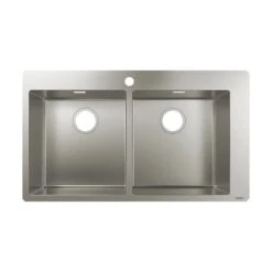 Hansgrohe Einbauspüle 370/370 S711-F765 | Edelstahl
