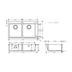 Hansgrohe Einbauspüle 370/370 S711-F765 | Edelstahl 8 Hansgrohe Einbauspüle 370/370 S711-F765 | Edelstahl -Geschirr hansgrohe einbauspuele 370 370 s711 f765 edelstahl3