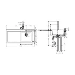 Hansgrohe Einbauspüle 450 Select Mit Küchenarmatur C51-F450-08 | Chrom 7 Hansgrohe Einbauspüle 450 Select Mit Küchenarmatur C51-F450-08 | Chrom -Geschirr hansgrohe einbauspuele 450 select mit kuechenarmatur c51 f450 08 chrom3
