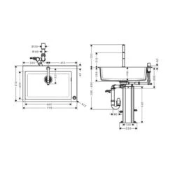 Hansgrohe Einbauspüle 660 Select Mit Küchenarmatur C51-F660-07 | Chrom -Geschirr hansgrohe einbauspuele 660 select mit kuechenarmatur c51 f660 07 chrom3