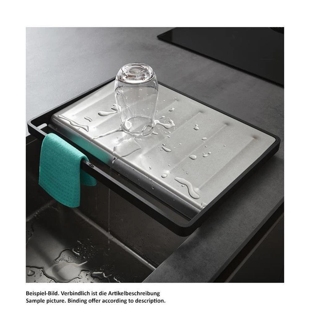 Hansgrohe Mobile Abtropffläche F17 | Edelstahl 4 Hansgrohe Mobile Abtropffläche F17 | Edelstahl – Bild 2