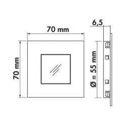 LUMICA Cosi Einbauleuchte / Sockelleuchte LED Mit Farbwechsel, Ohne Schalter -Geschirr lumica cosi farbwechsel led einzelleuchte ohne schalter3