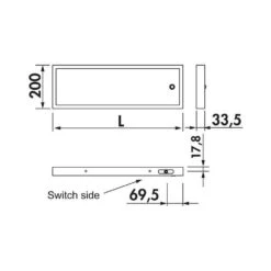 LUMICA Lista 30 LED Lichtboden / Regalboden -Geschirr lumica lista 30 led lichtboden regalboden4