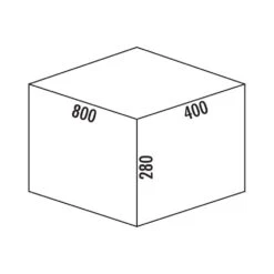 Naber Abfallsammler Cox Stand-UP® 280 S/800-4, Für Vorhandene Auszüge, Ohne Biodeckel, Anthrazit, H 280 Mm -Geschirr naber abfallsammler cox stand upz 280 s 800 4 fuer vorhandene auszuege ohne biodeckel anthrazit h 280 mm3