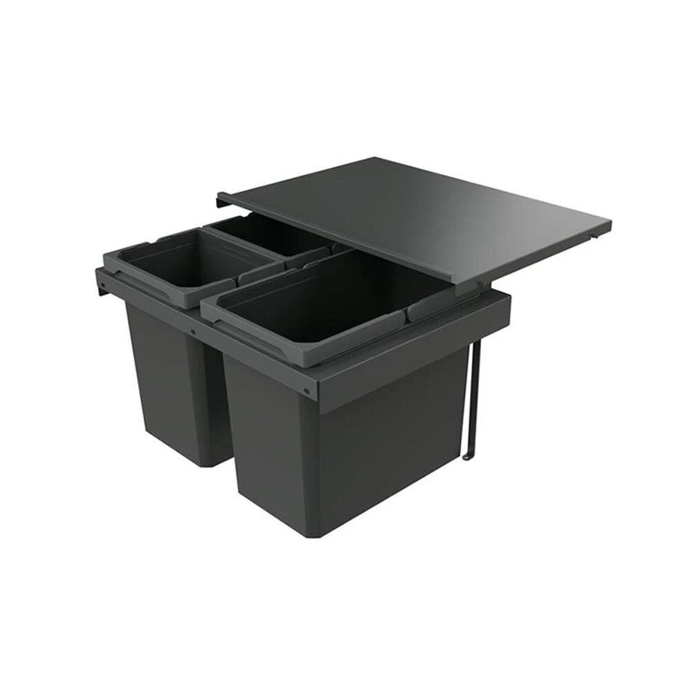 Naber Abfallsammler Cox Stand-UP® 350 S/600-3, Für Vorhandene Auszüge, Ohne Biodeckel, Anthrazit, H 350 Mm 3 Naber Abfallsammler Cox Stand-UP® 350 S/600-3, Für Vorhandene Auszüge, Ohne Biodeckel, Anthrazit, H 350 Mm