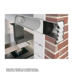 Naber COMPAIR System Ø 150 Prime P-E-Jal Col 150 Mauerkasten, Innen Rundrohr-Anschluss, Jalousie Edelstahl -Geschirr naber compair system r 150 prime p e jal col 150 mauerkasten innen rundrohr anschluss jalousie edelstahl2