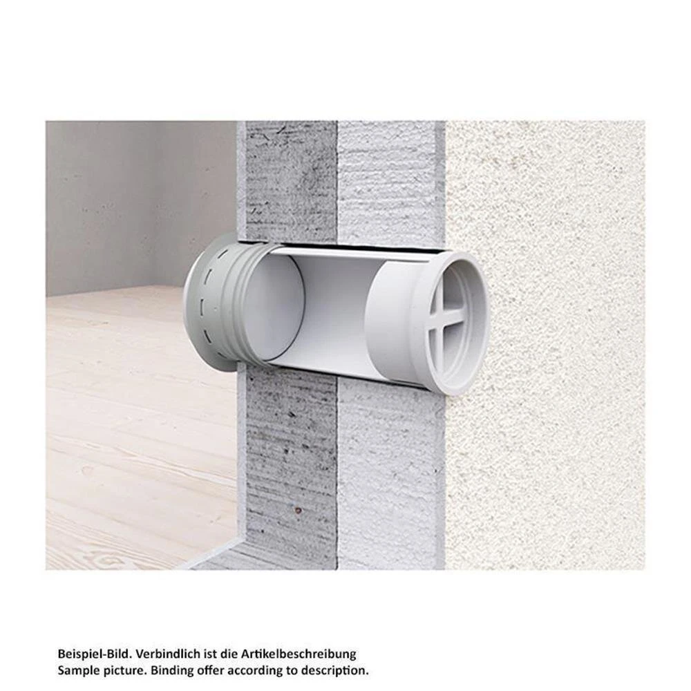 Naber COMPAIR System Ø 150 Prime P-MRBS 150 Mauerkasten-Rohbau-Set, Weiß/hellgrau 4 Naber COMPAIR System Ø 150 Prime P-MRBS 150 Mauerkasten-Rohbau-Set, Weiß/hellgrau – Bild 2